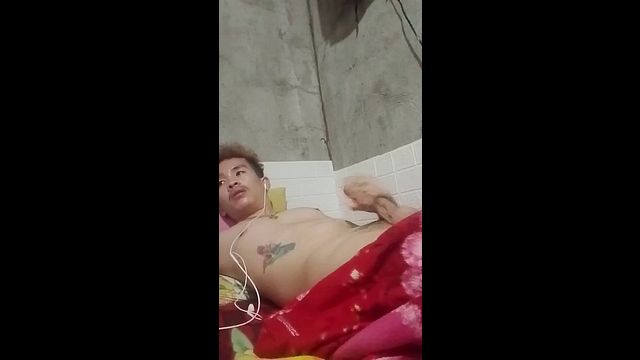 Filipino Guy Strokes Hard Cock