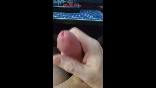 Femboy Leaks Precum Nonstop from His Huge Cock