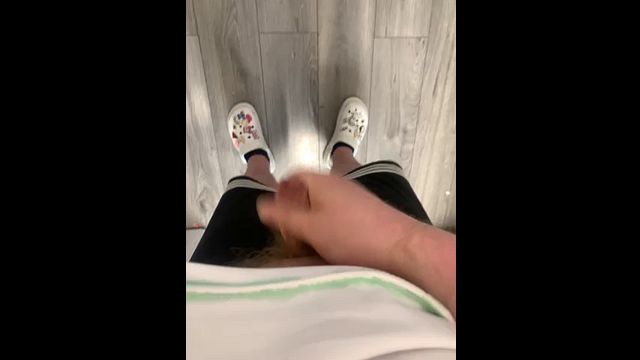 Guy Strokes His Hard Cock