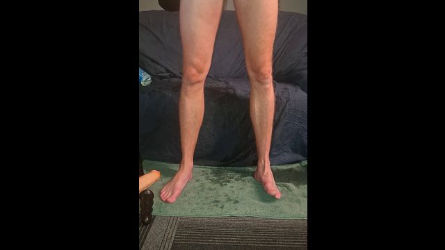 Twink Rides Big Dildo Solo