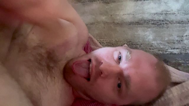 Huge Cumshot Facial Self-Exploration