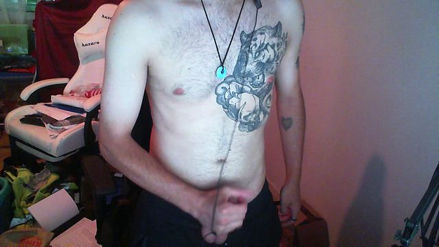 Young Guy Masturbates with Hard Cock Session