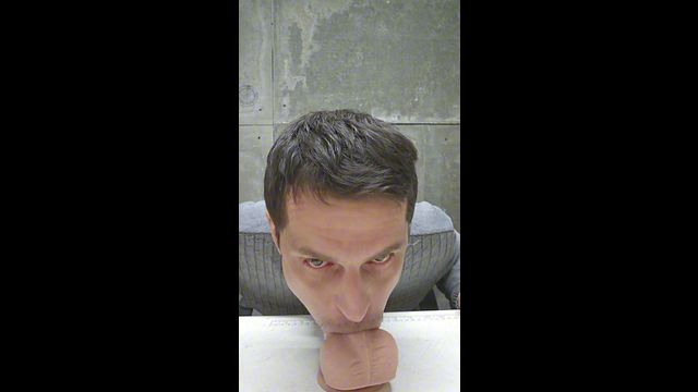 Swallow Deepthroat. He works hard with his mouth to keep his butt tight.