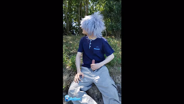 Teenage Boy Ejaculates in Public Setting
