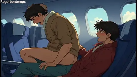 Anal Quickie on a Plane Cartoon Hentai Animation