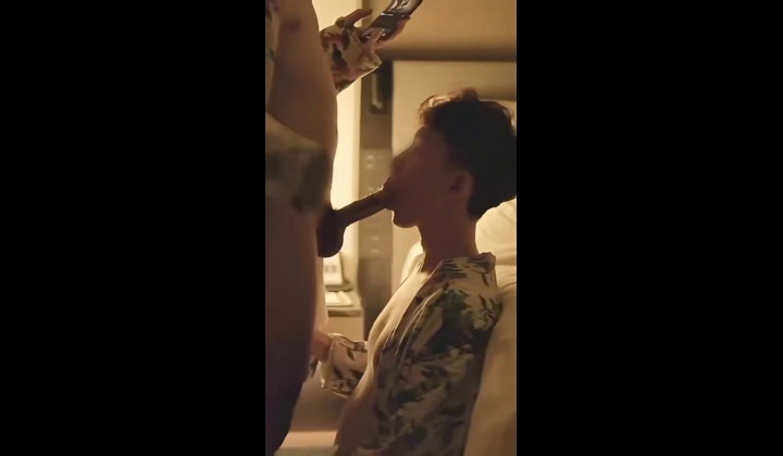 Gay Bareback Sex with Twink and Hairy Top