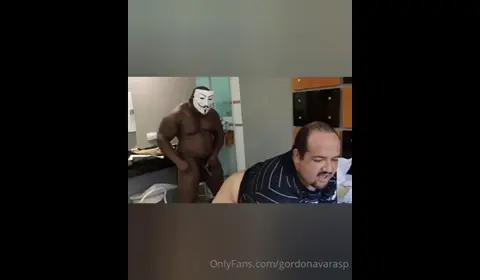 Chubby Guy Fucks on the Pole
