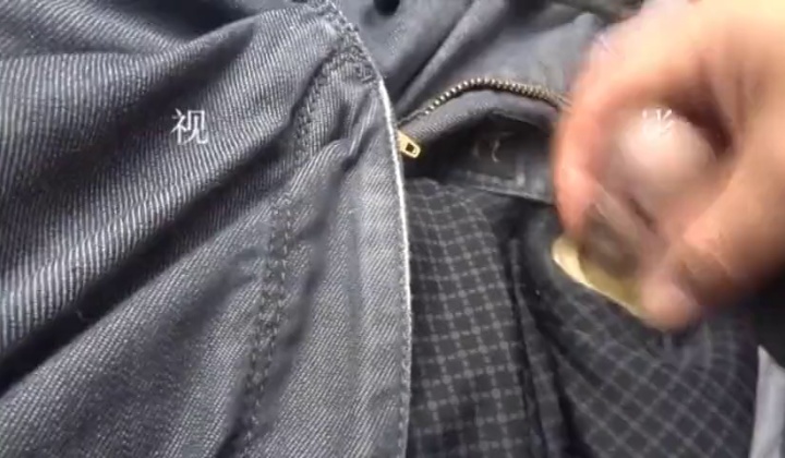 Chinese Grandfather Masturbates in Car Alone