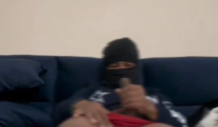 Latin Hunk Masturbates His Erect Cock