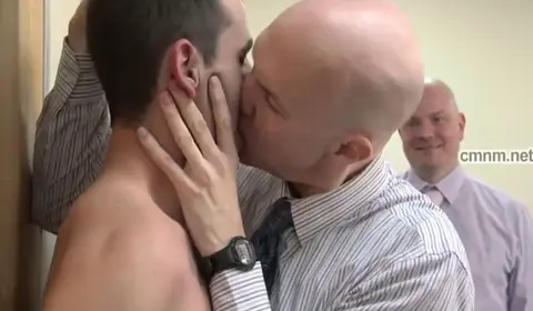 Inspector Fucks Schoolboy in Office