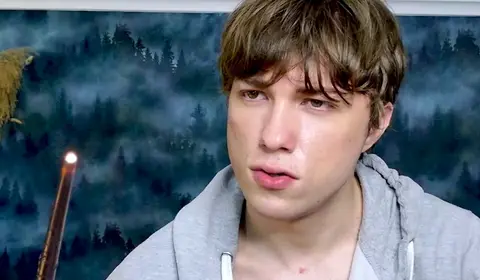 Uncut Guy with Green Eyes Gets Fucked