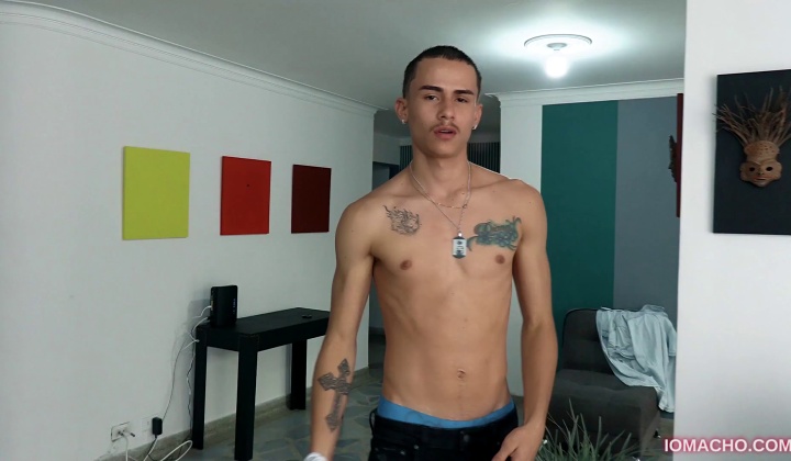 Latin Twink Masturbates Alone