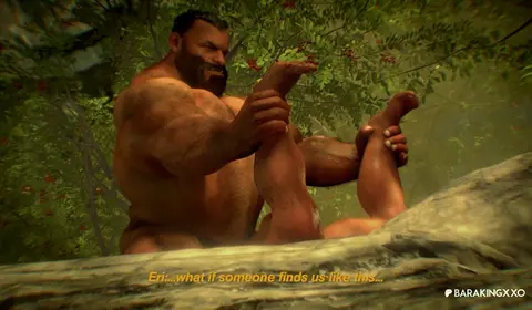Hairy Daddy Dominates Young Twink in Mountain Retreat