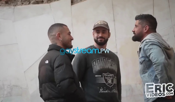 Threesome with Damien, Alex, and Justin