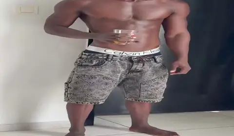 African Muscle Men Engage in Raw Anal Sex