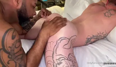 Black Daddy Fucks Caged Bottom Bareback