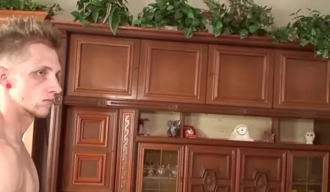 Young Guys Engage in Bareback Butt Fucking Action