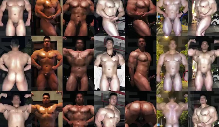 Bodybuilder Exposed in Public Photo Shoot