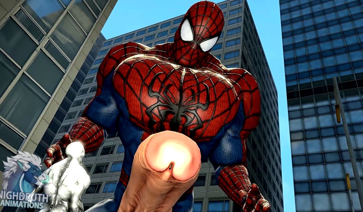 Superhero Rivals Engage in Intense Bareback