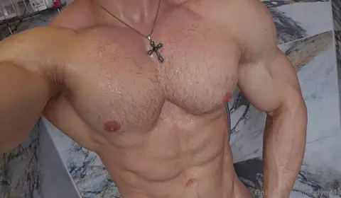 Hunky Stud Shows Off Physique