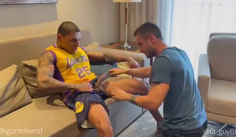 Latino Muscle Studs Engage in Intense Gay Sex