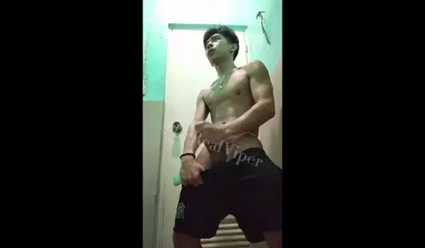 Asian Male Shows Off Body