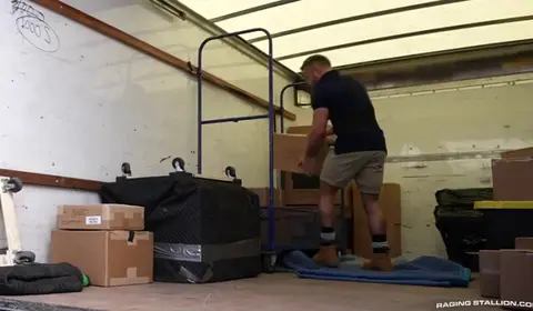 Colby Melvin and Jim Fit in Big Load Movers Scene