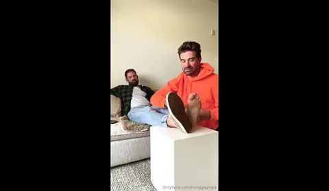 Gay Foot Fetish: Chris Sniffs Shoes