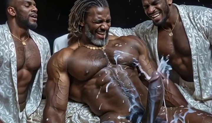 Black Muscle Stud Gets Intense Fucking