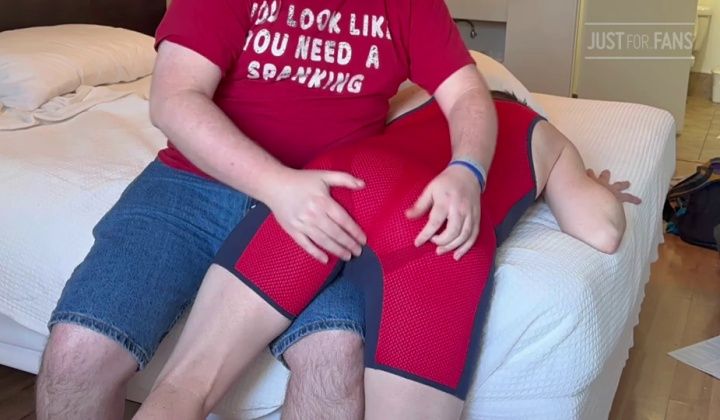Jock Spanked in Singlet