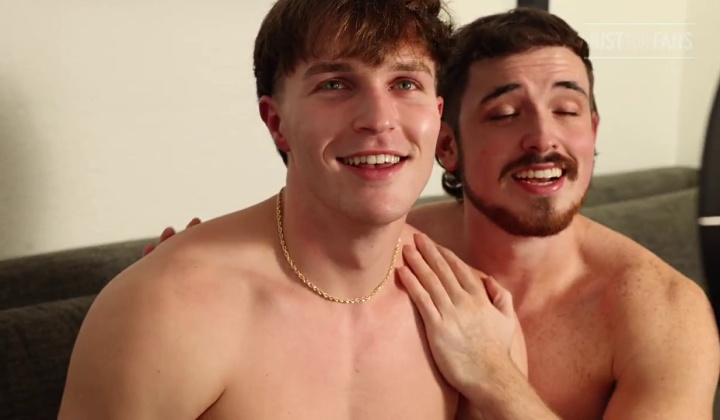 Gay Threesome with Muscular Tops and Young Bottom