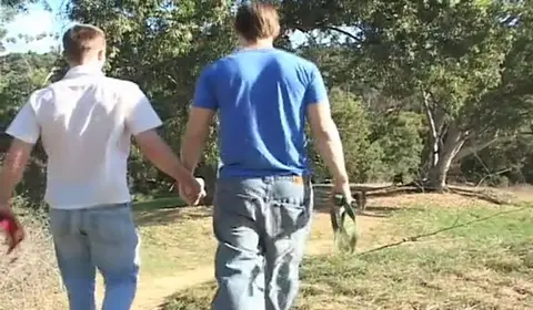 Gay Couple Enjoys Doggy Style Sex