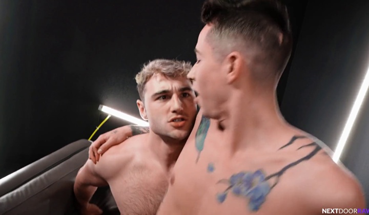 Gay Men Engage in Intense Oral Sex