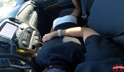 Gay Guy Receives Road Head in Car