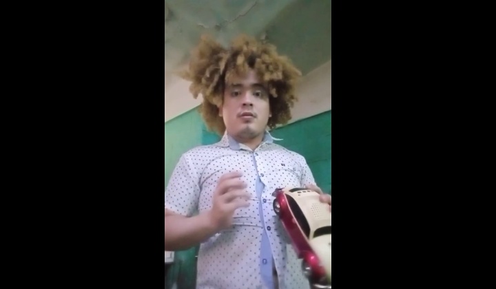 Guy in Boxers Takes a Shower
