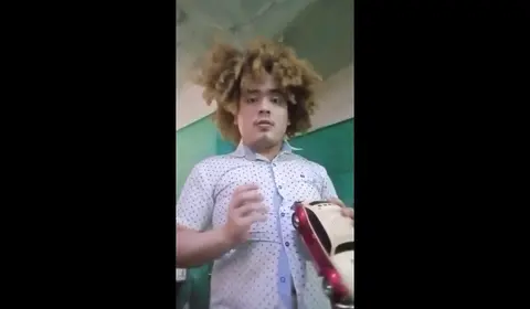 Guy in Boxers Takes a Shower