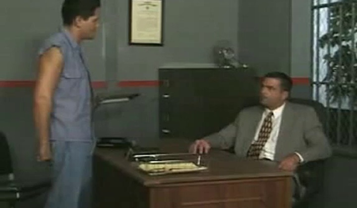 Hunky Warden Dominates Young Inmate