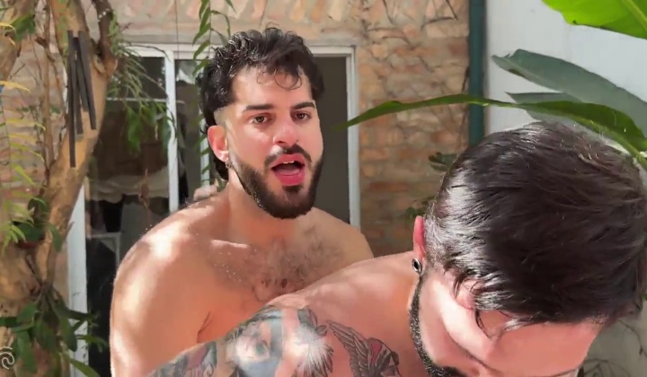 Brazilian Threesome: Raw Anal & Cum