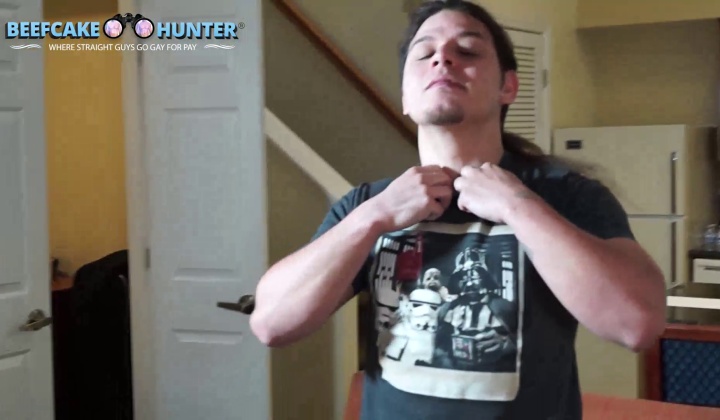 Long-Haired Stud's Big Cock Worship