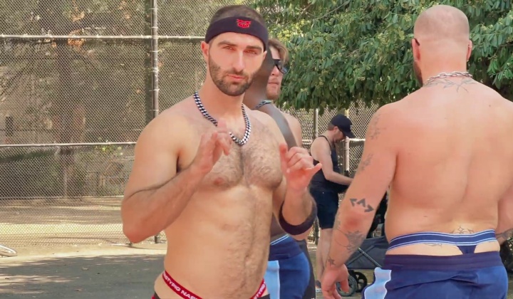 Gay Lovers Share Passionate Kisses