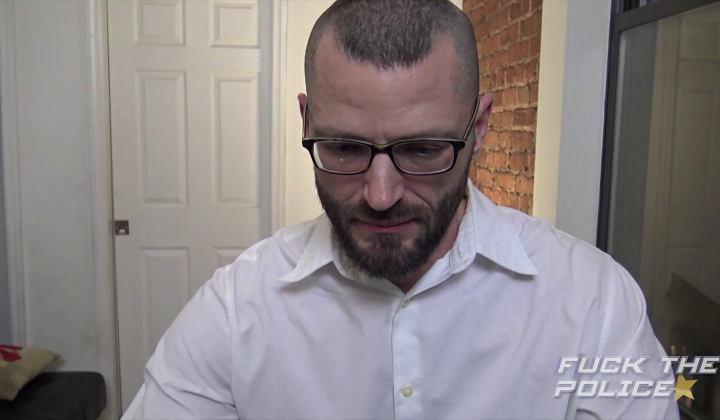 Hairy White Hunk Fucked by Hung Black Security