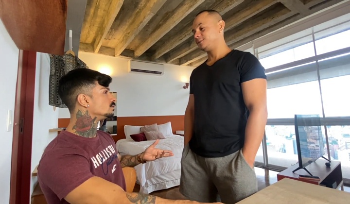 RJ Shares Hot Kisses in Apartment
