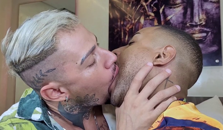 Brendon Clark and Scoot Sharp Kiss and Make Out