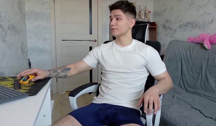 Latino Twink Jerks Off and Rubs Boner Through Underwear