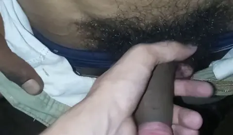 Hairy Street Beggar Gets Fucked by Two Tops in Alley