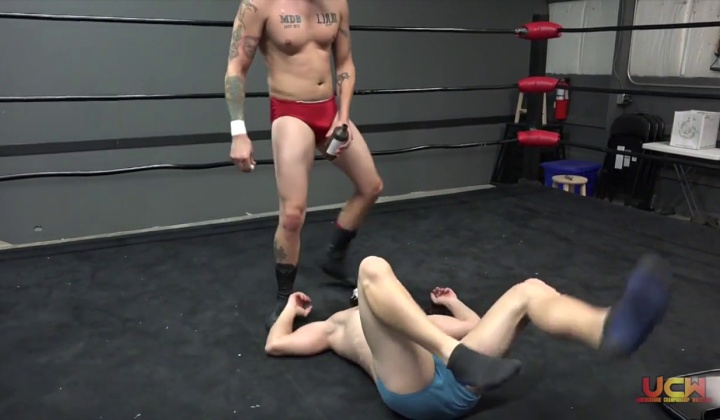 Two Men Wrestling and Having Anal Sex in Bedroom