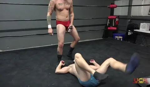 Two Men Wrestling and Having Anal Sex in Bedroom