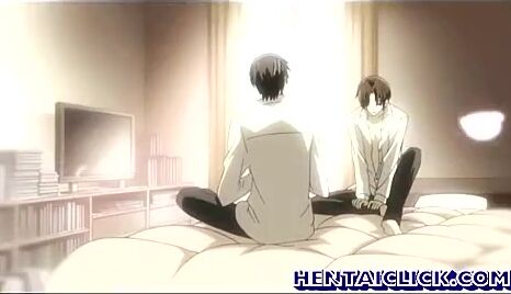 Gay Anime Lovers Share Passionate Tongue Kiss