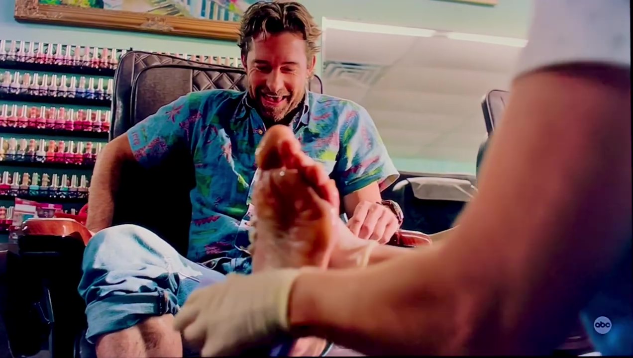 Guy Gets Pedicure from Male Friend