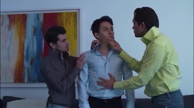 Gay Man Wears High Collar Shirt for Fetish Play